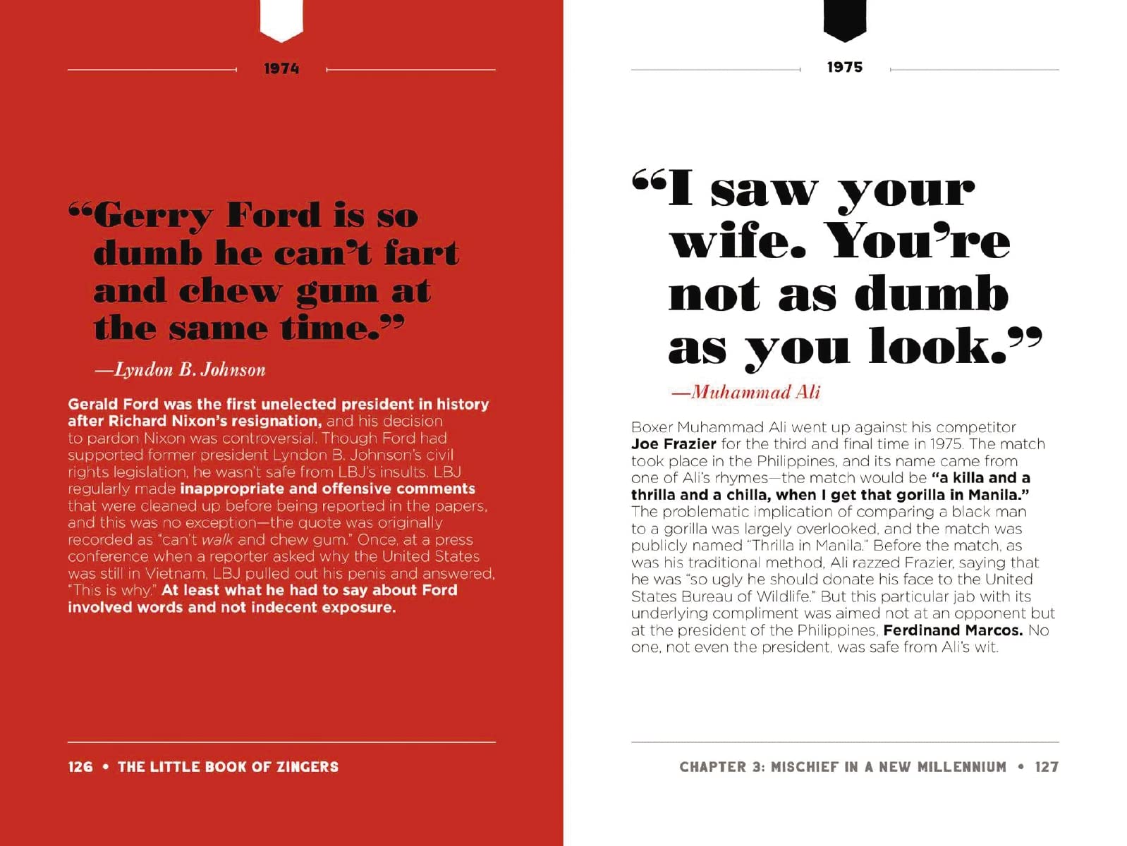 The Little Book of Zingers: History's Finest OneLiners, Comebacks, Jests, and MicDroppers,Used