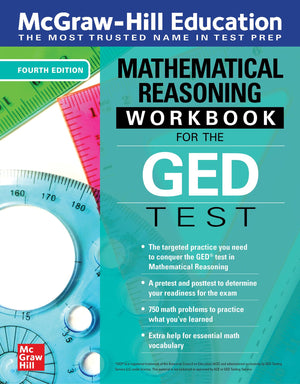 Mcgrawhill Education Mathematical Reasoning Workbook For The Ged Test, Fourth Edition,Used