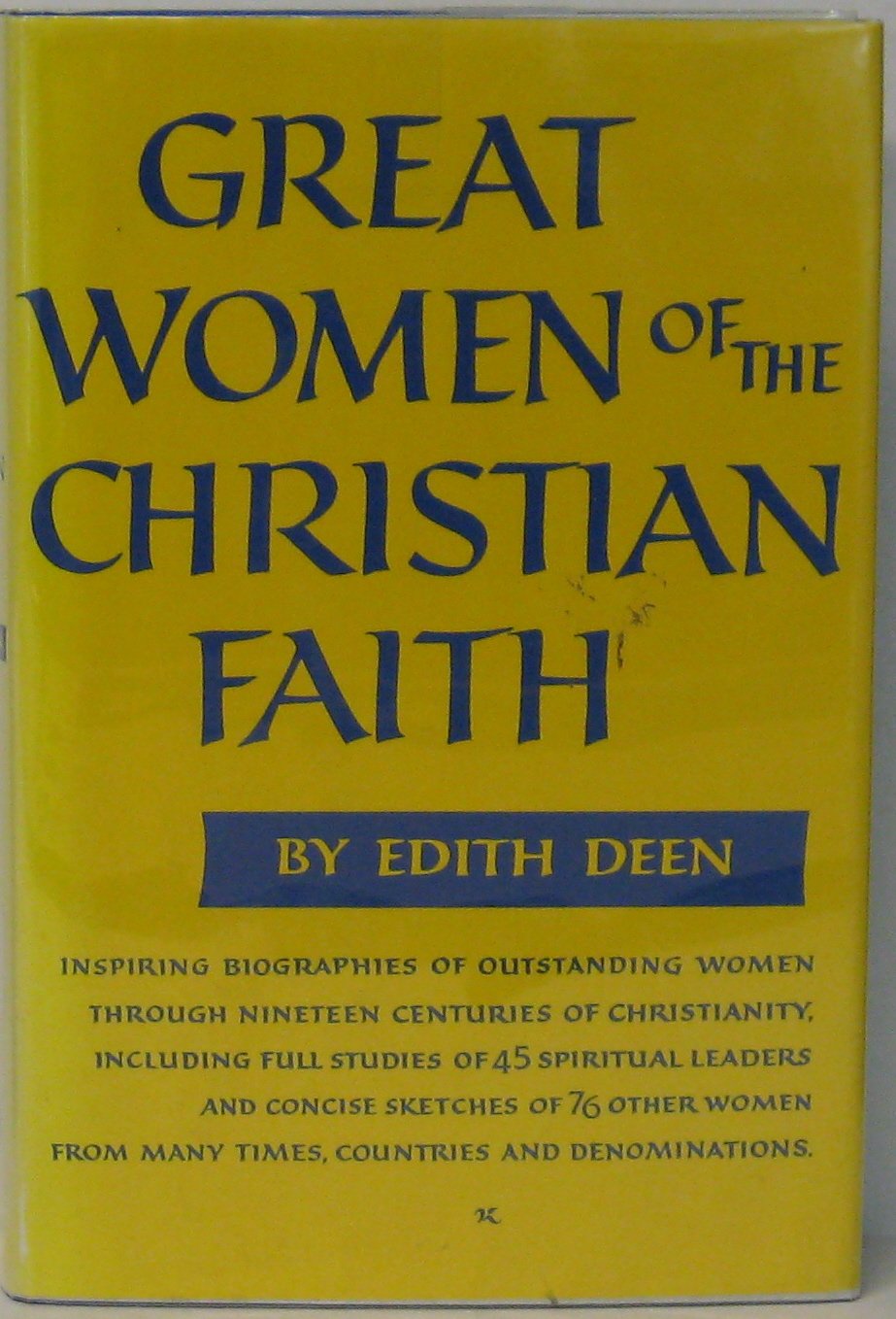 Great Women Of The Christian Faith,Used
