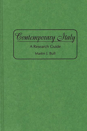Contemporary Italy: A Research Guide (Bibliographies and Indexes in World History),Used