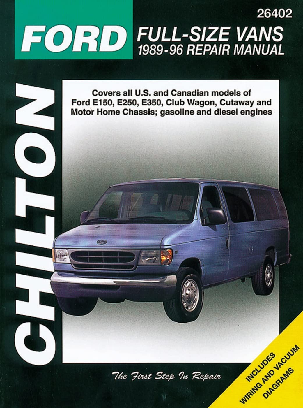 Ford Fullsize Vans, 198996 (Chilton Total Car Care Series Manuals),New