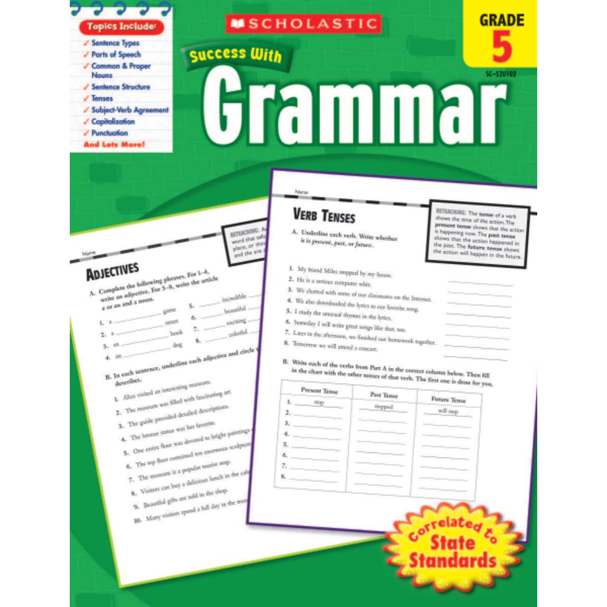 Scholastic Success With: Grammar Workbook, Grade 5
