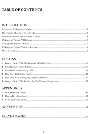 Catholic Women s Bible Study, Living In the Father s Love: A Study of God the Father from Walking with Purpose