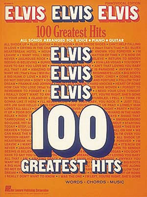 Elvis Elvis Elvis  100 Greatest Hits  Piano, Vocal And Guitar Chords,Used