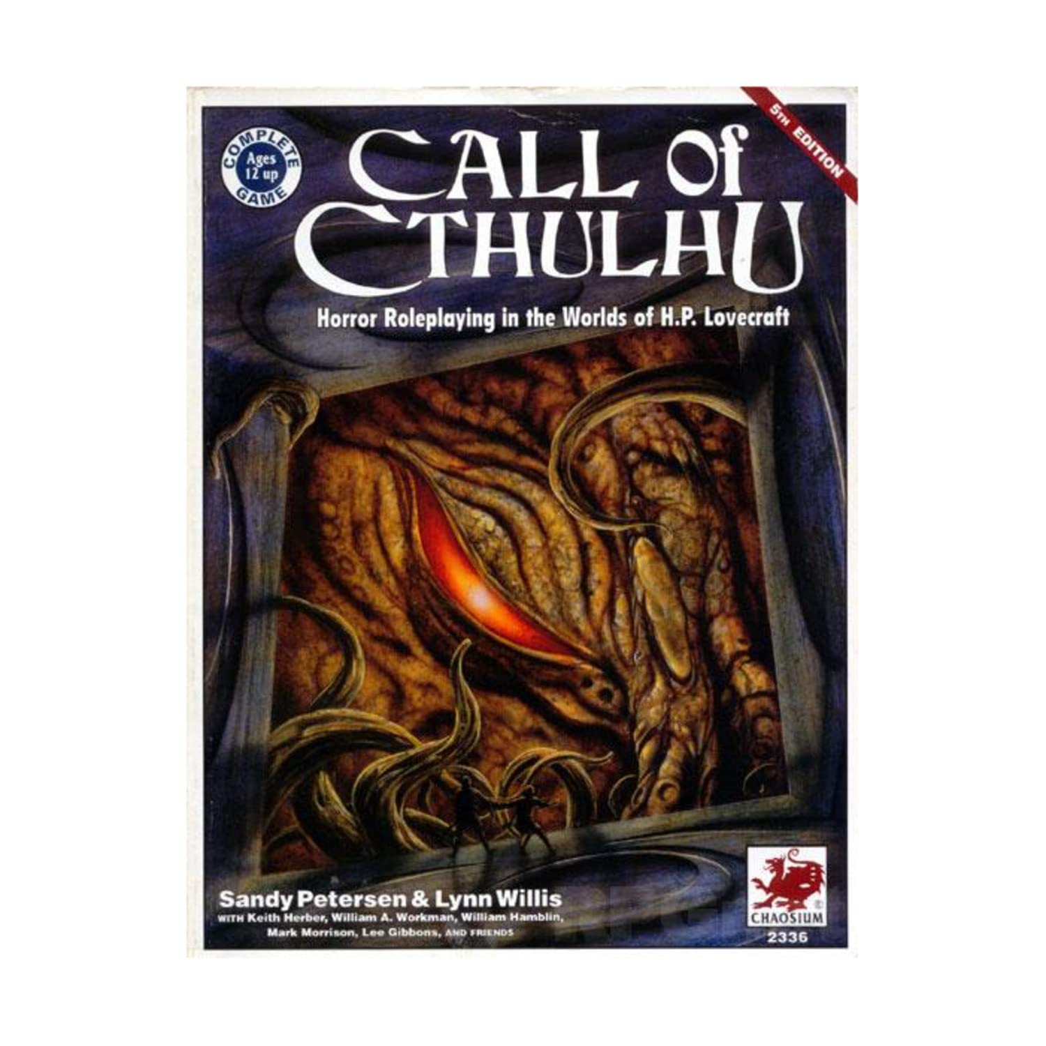 Call Of Cthulhu: Horror Roleplaying In the Worlds Of H.P. Lovecraft (5th Edition  Chaosium #2336),Used