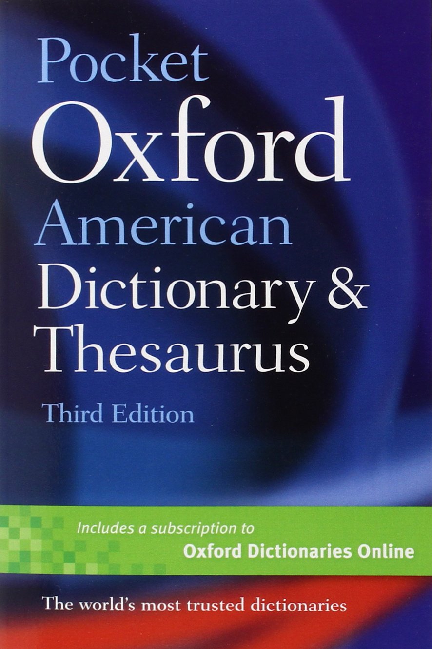 Pocket Oxford American Dictionary & Thesaurus-used