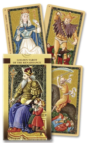 Golden Tarot Of The Renaissance: Estensi Tarot (English And Spanish Edition),New