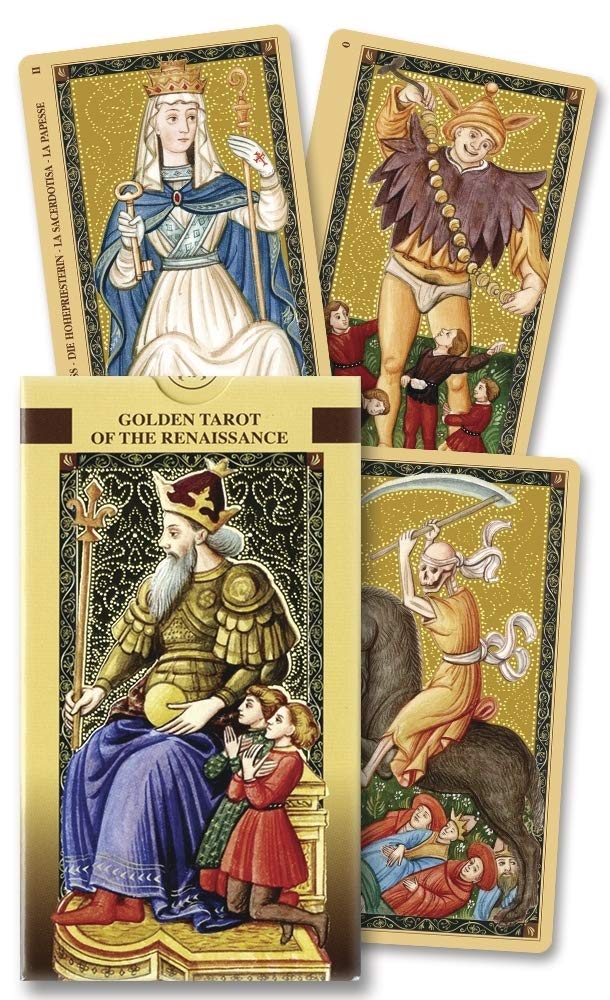 Golden Tarot Of The Renaissance: Estensi Tarot (English And Spanish Edition),New