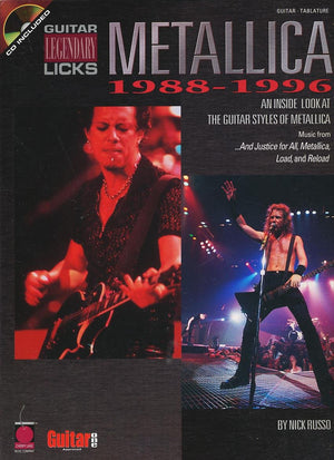 Metallica  Legendary Licks 19881996 Book/Online Audio (Legendary Licks Series),Used