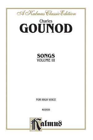 Songs, Vol 3: High Voice (French Language Edition) (Kalmus Edition, Vol 3) (French Edition),Used