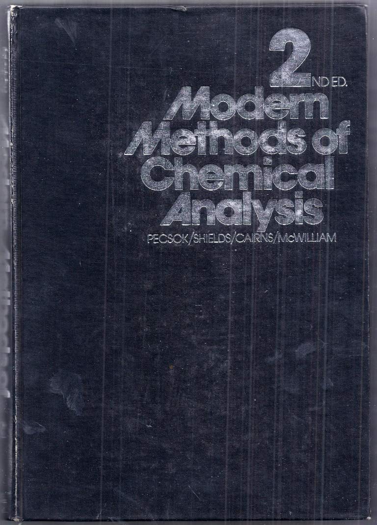 Modern Methods Of Chemical Analysis-used