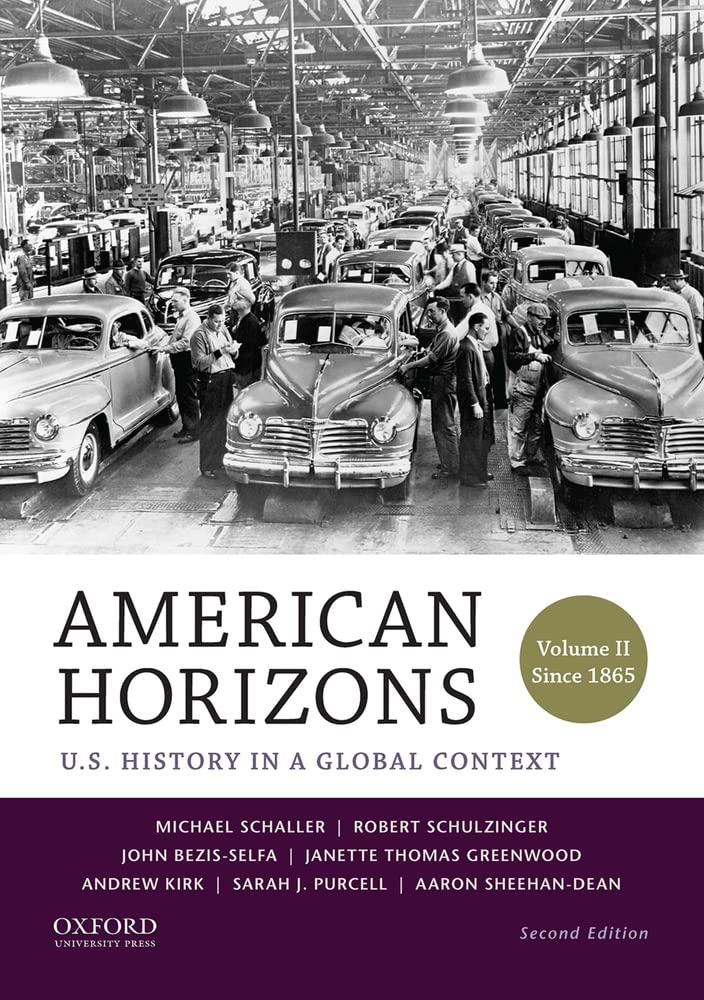 American Horizons: U.S. History in a Global Context, Volume II: Since 1865,Used