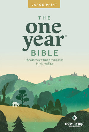 The One Year NLT Large Print Thinline Bible (Softcover) The Entire Bible in 365 Readings in the Clear and Trusted New Living Tra,New