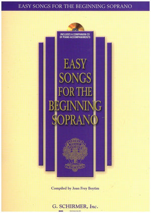 Easy Songs For The Beginning Soprano: With Companion Recorded Piano Accompaniments (Easy Songs For Beginning Singers)-used