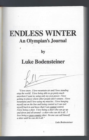 Endless winter: An Olympian's journal,Used