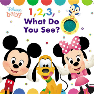 Disney Baby: 1, 2, 3 What Do You See? (Cloth Flaps),Used