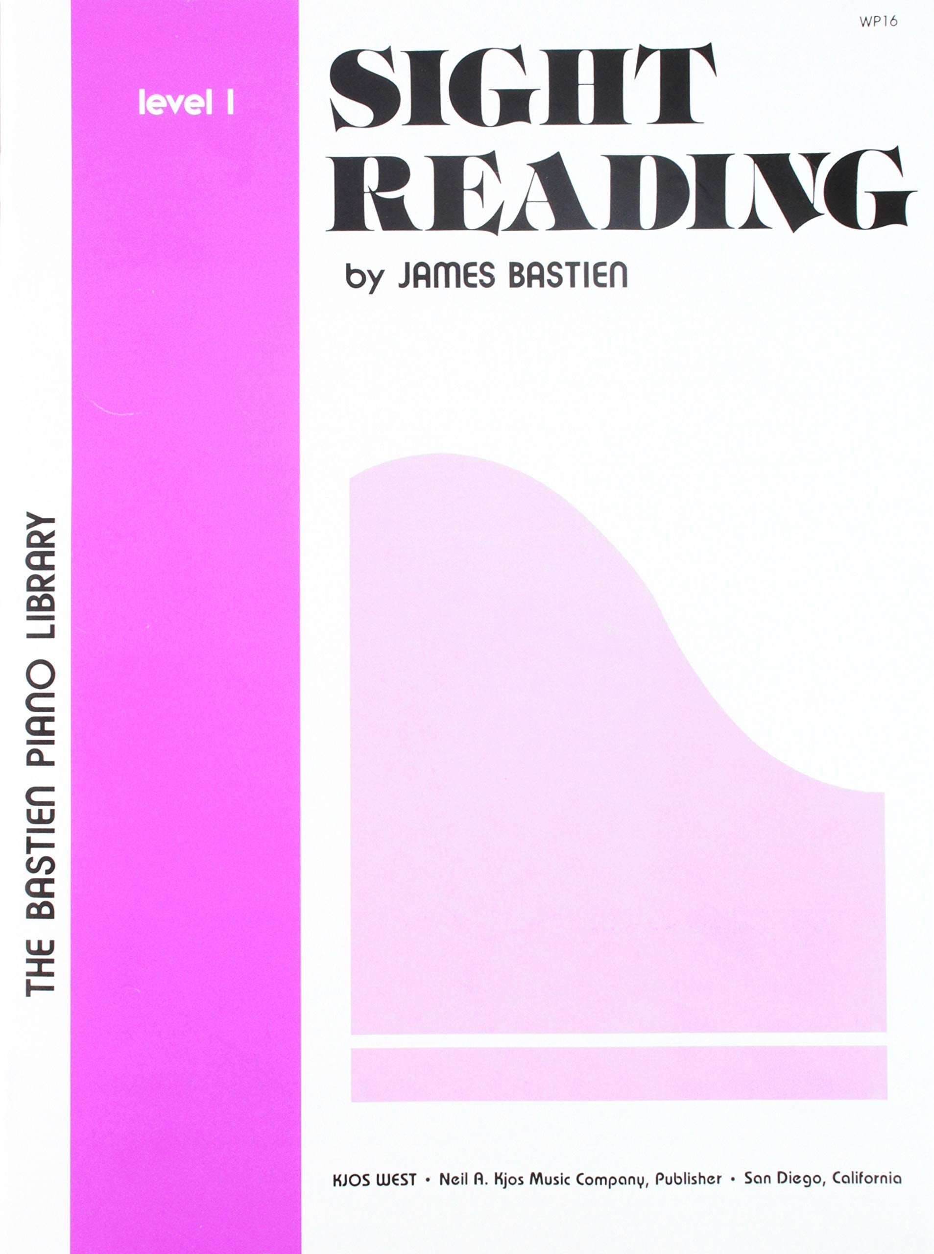 Wp16  Sight Reading  Level 1  Bastien Piano Library,Used