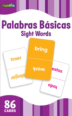 Sight Words (Flash Kids Spanish Flash Cards) 86 Cards-New Condition
