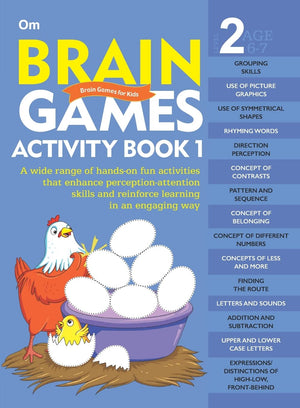 Brain Games For Kids : Brain Games Activity Book Level 2 : Book-1