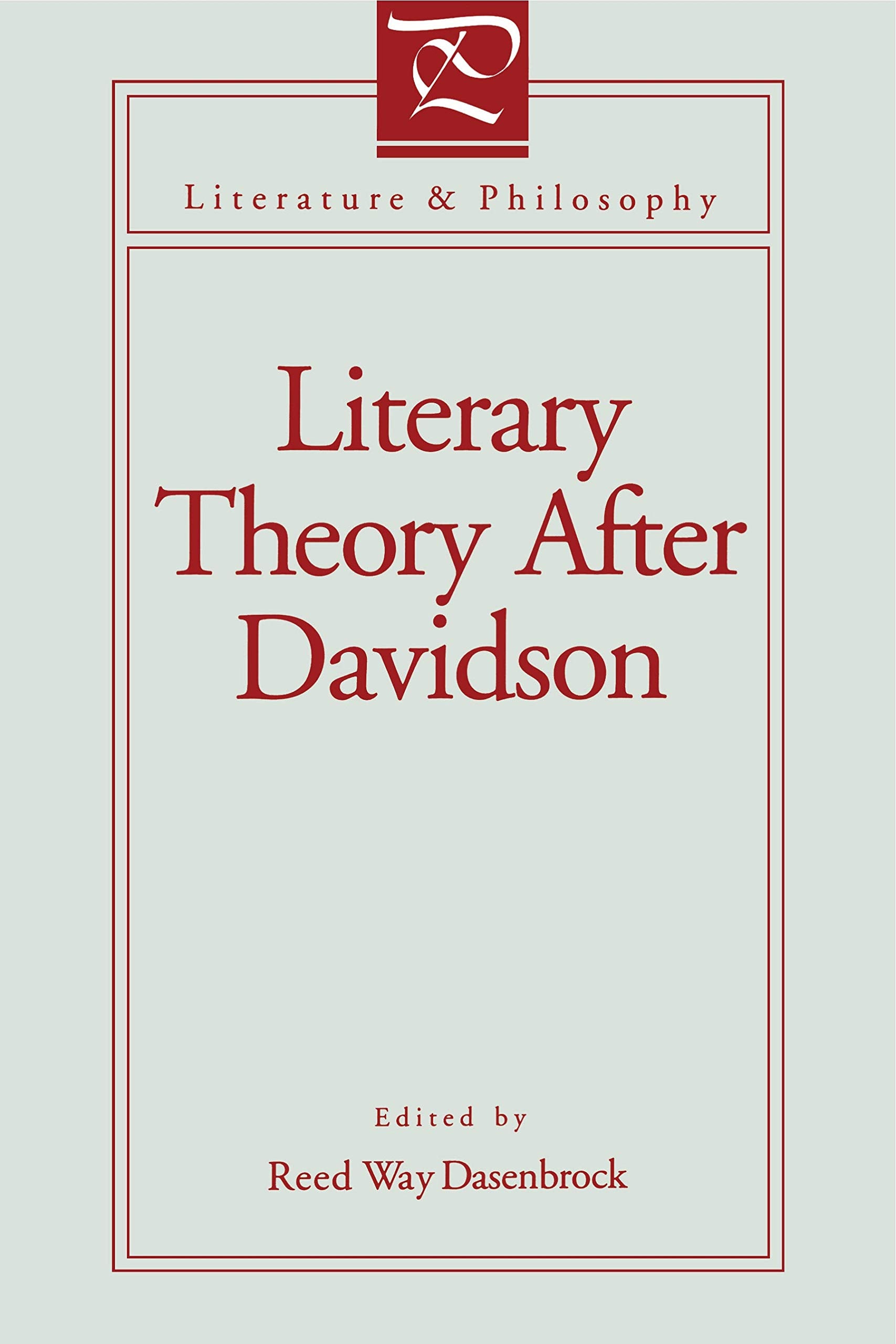 Literary Theory After Davidson (Literature and Philosophy),Used
