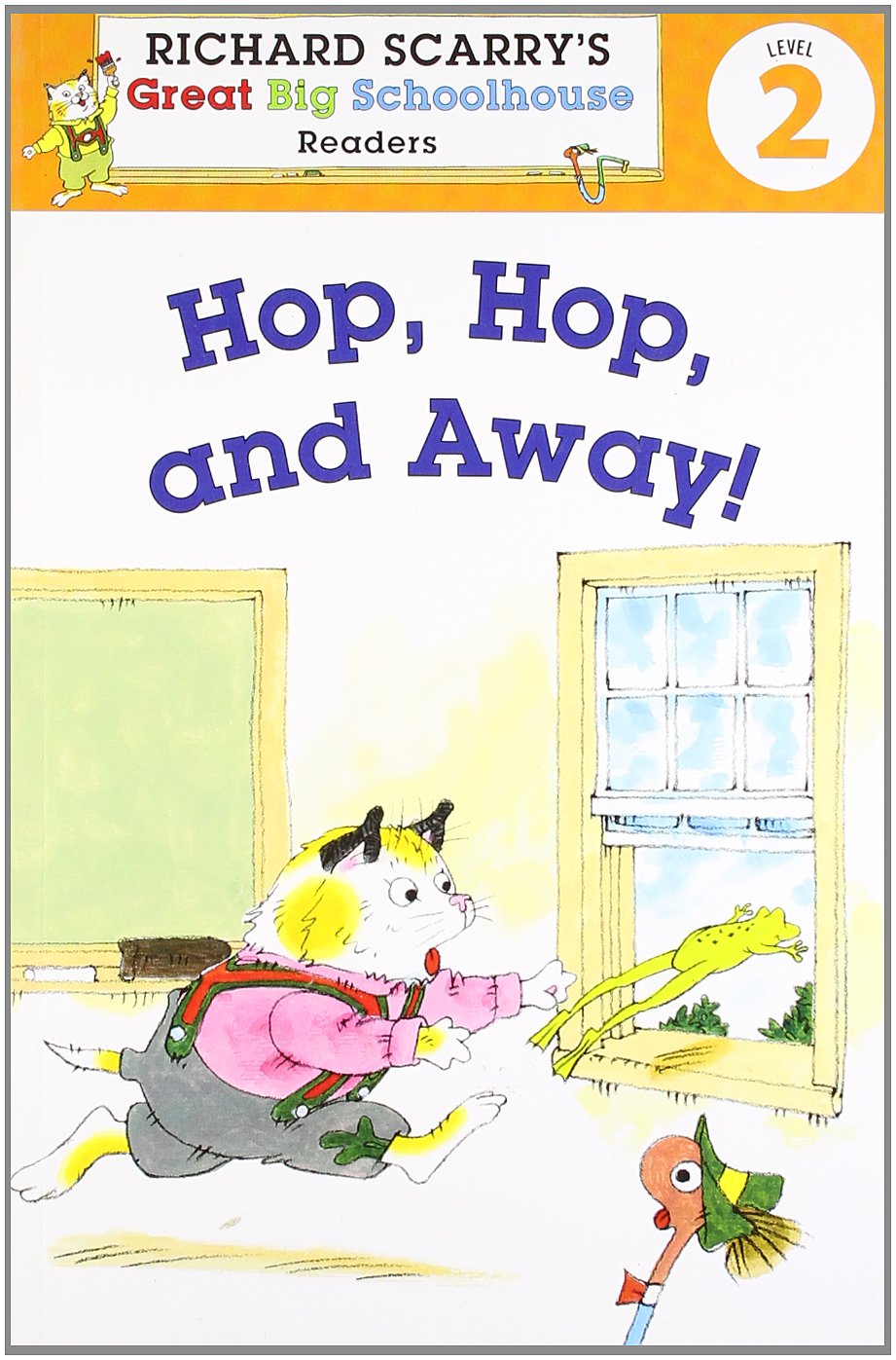 Richard Scarry's Readers (Level 2): Hop, Hop, and Away! (Richard Scarry's Great Big Schoolhouse),Used