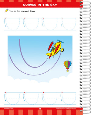 School Zone  Big Preschool Workbook  320 Spiral Pages, Ages 3 to 5, Colors, Shapes, Numbers, Early Math, Alphabet, PreWriting,New