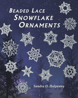 Beaded Lace Snowflake Ornaments,Used