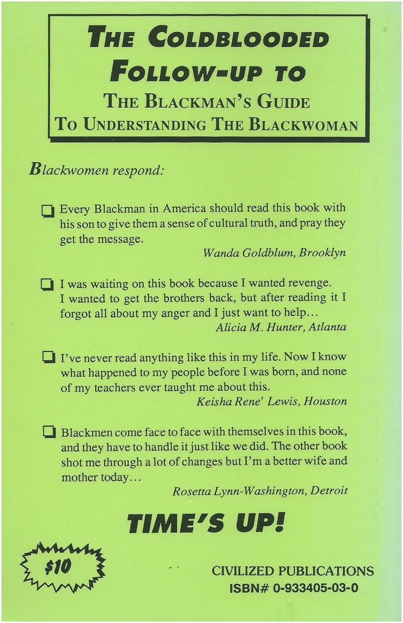 The Blackwoman's Guide to Understanding the Blackman,Used