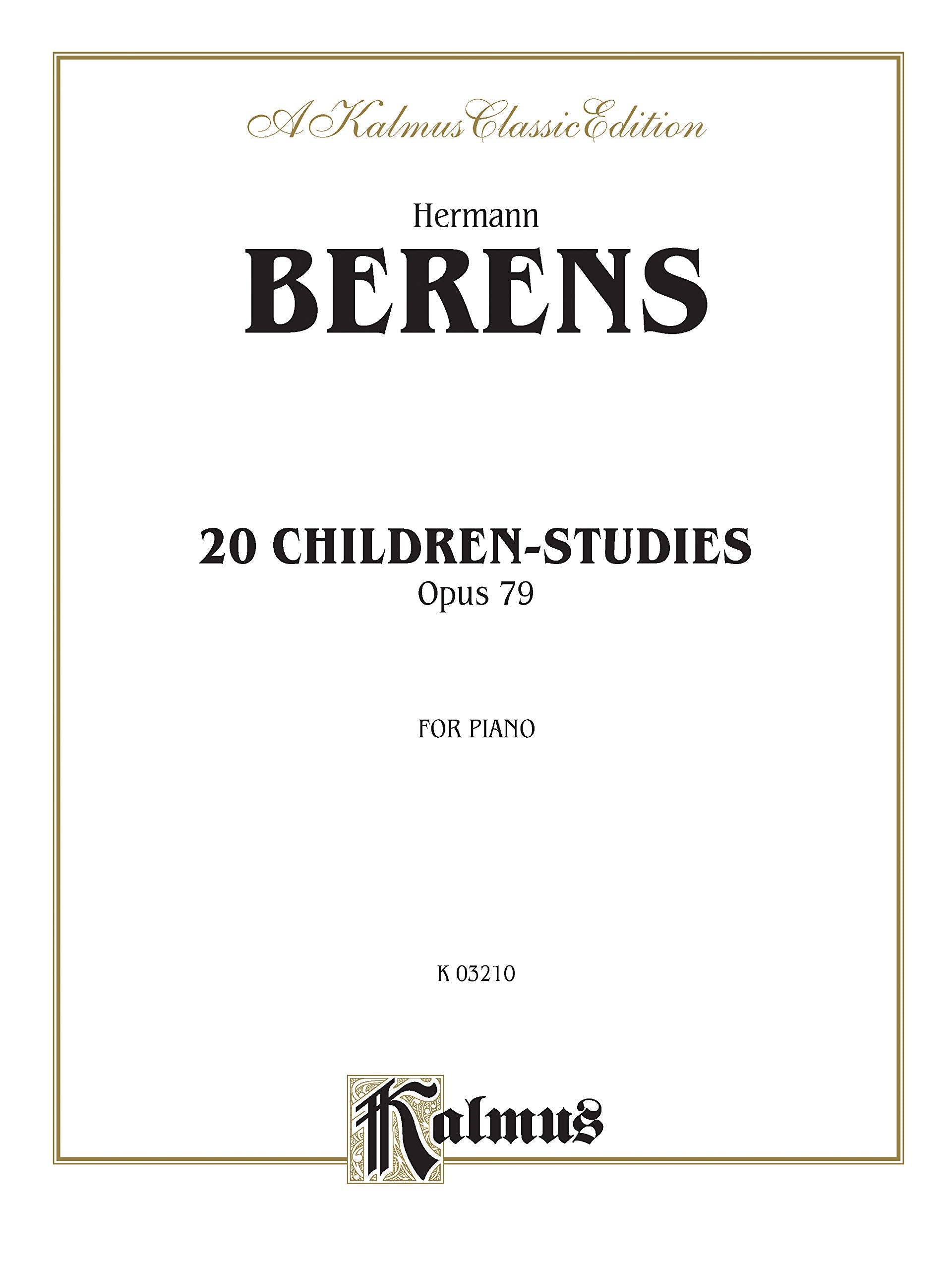 20 Childrens Studies, Op. 79 (Kalmus Edition)