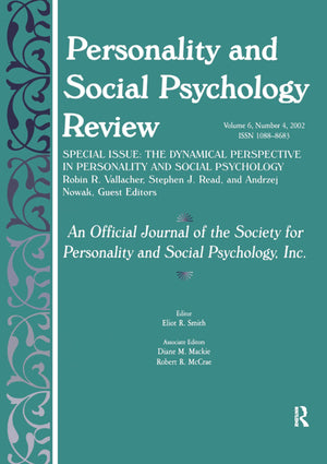 Personality And Social Psychology Review: A Special Issue Of Personality And Social Psychology Review (Personality And Social Ps,New