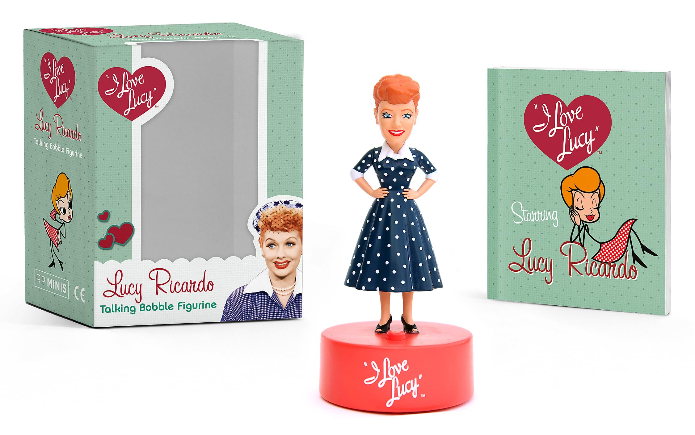 I Love Lucy: Lucy Ricardo Talking Bobble Figurine (RP Minis),Used