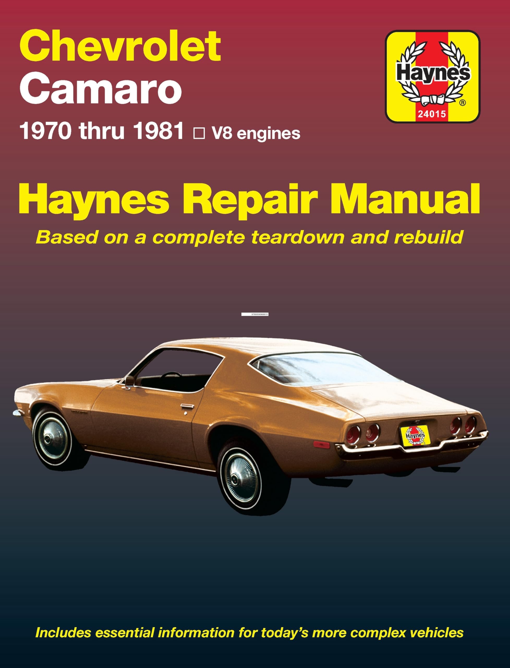 Chevrolet Camaro (7081) Haynes Repair Manual (Haynes Repair Manuals),New