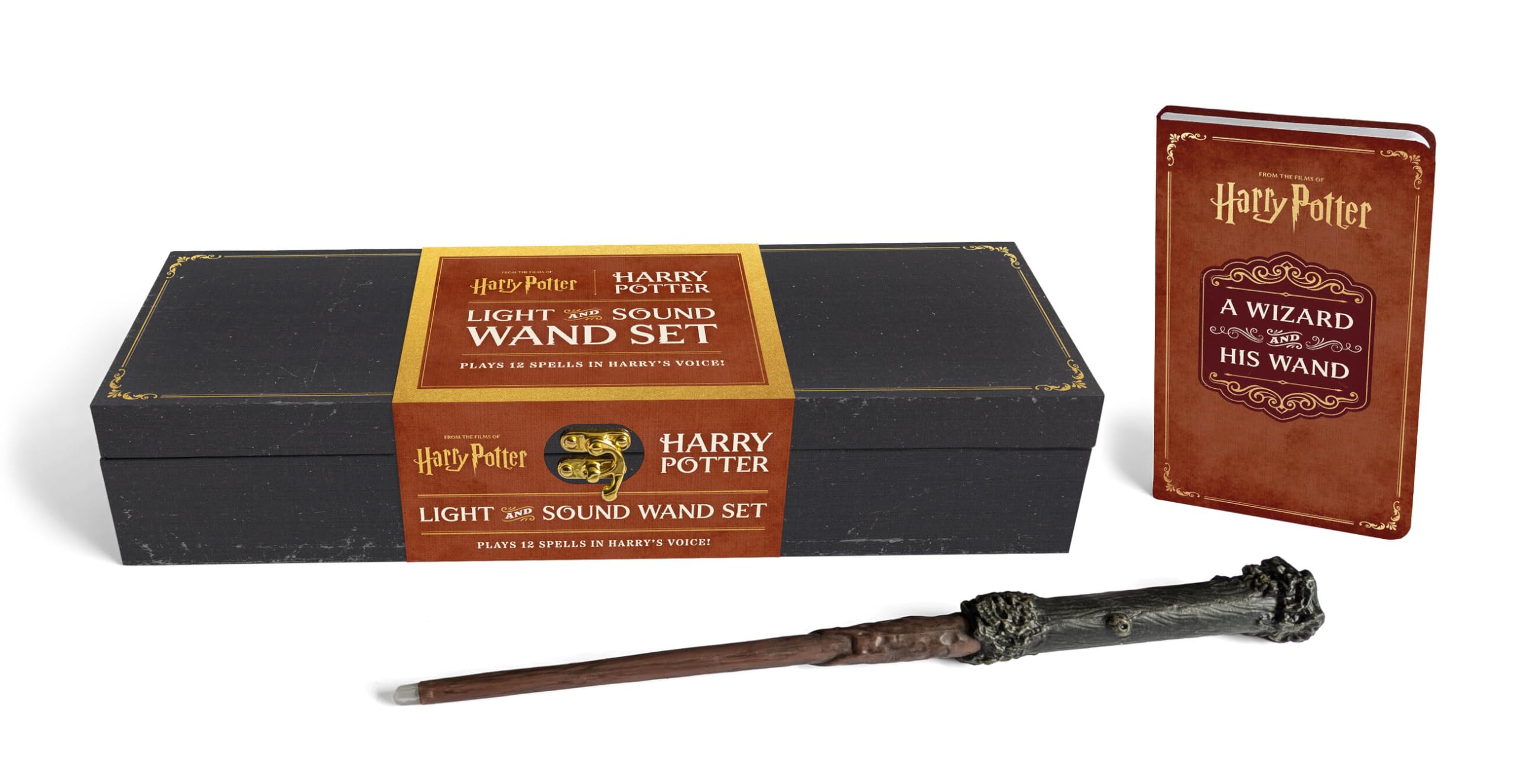 Harry Potter: Harry Potter Light And Sound Wand Set: Plays 12 Spells In HarryS Voice!