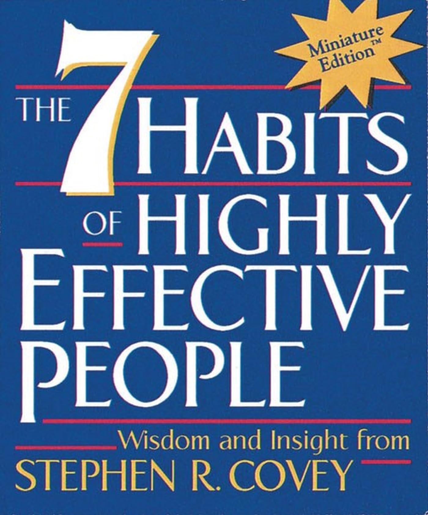 The 7 Habits Of Highly Effective People(Miniature Edition) (Rp Minis),Used