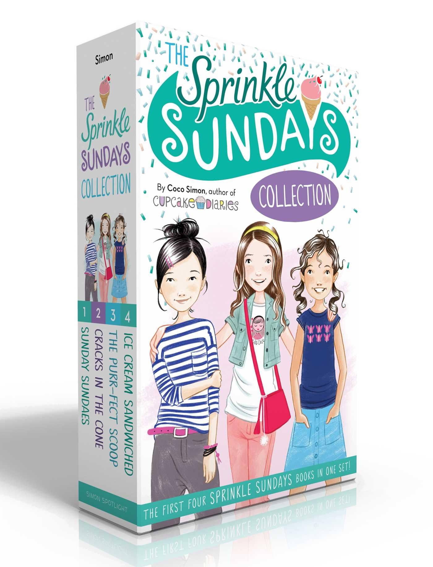 The Sprinkle Sundays Collection (Boxed Set): Sunday Sundaes; Cracks in the Cone; The Purrfect Scoop; Ice Cream Sandwiched,Used