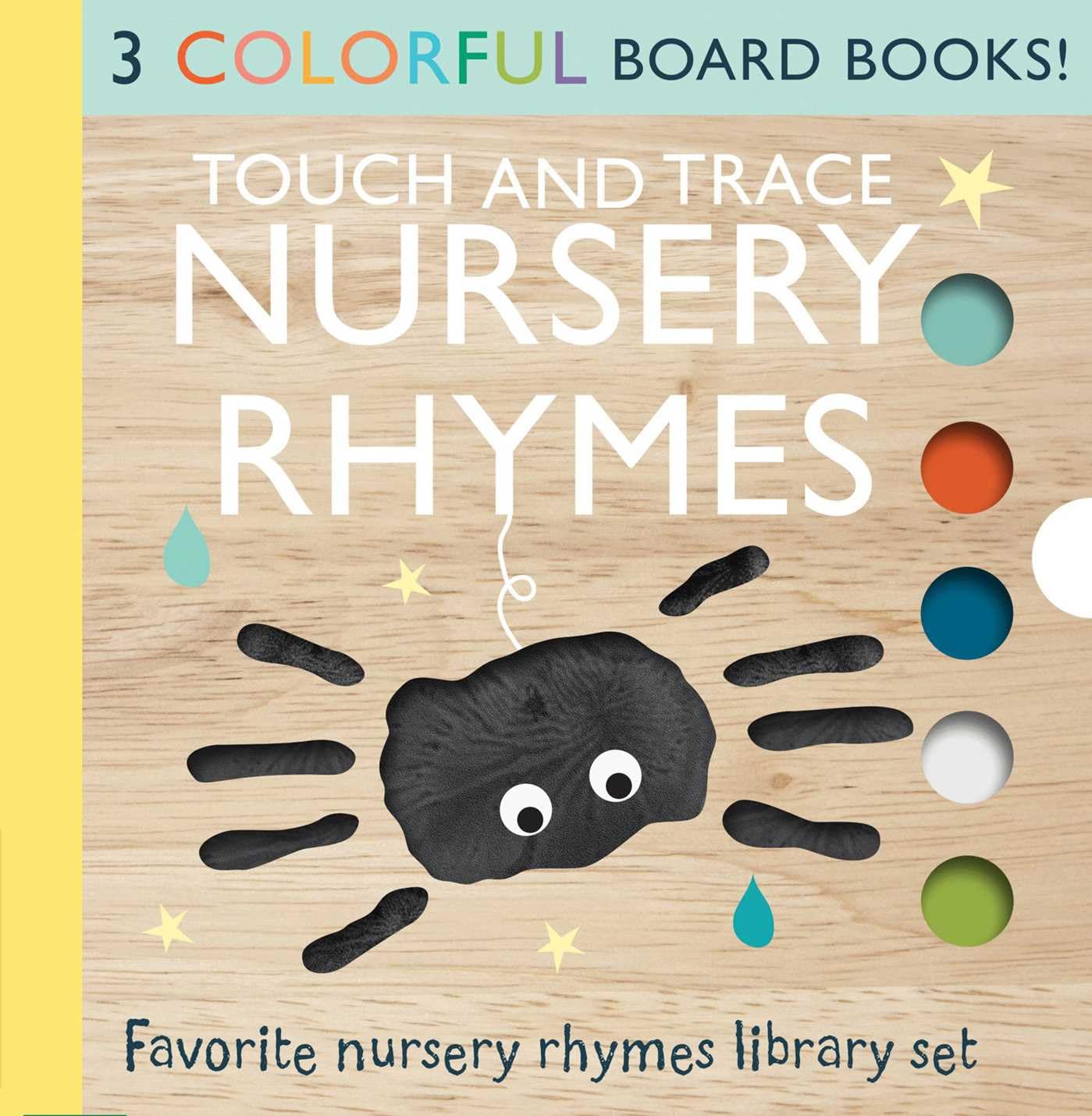 Touch and Trace Nursery Rhymes 3Book Set: Itsy Bitsy Spider, Hey Diddle Diddle, This Little Piggy,New