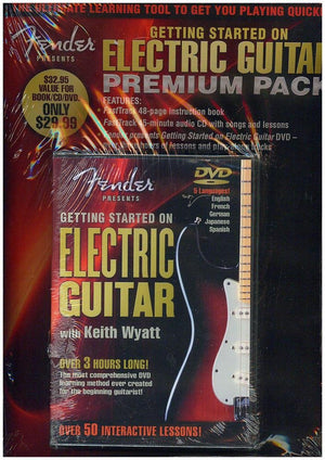 Fender Presents Getting Started On Electric Guitar  Premium Pack (Fasttrack Music Instructions),Used