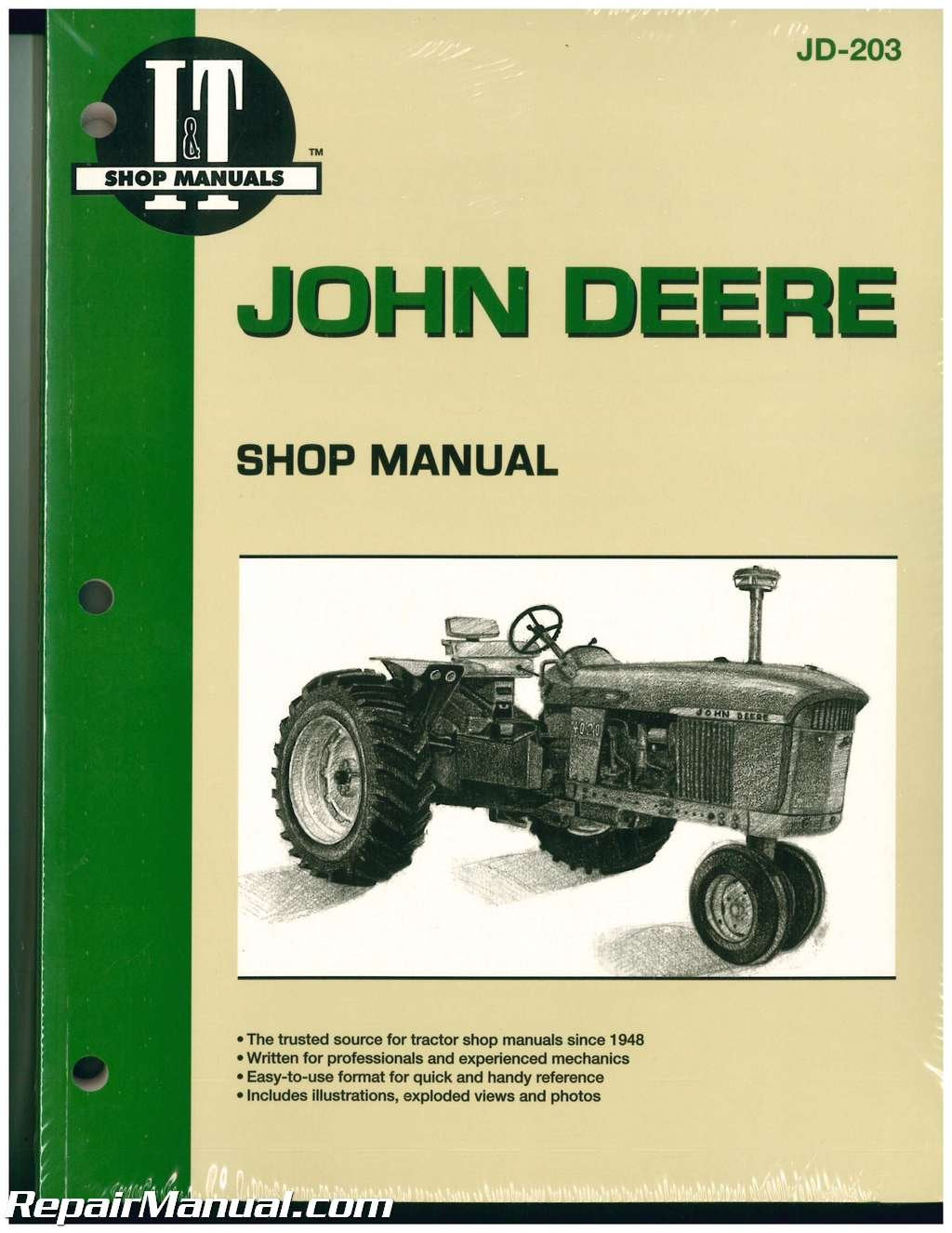 John Deere Shop Manual JD203,Used