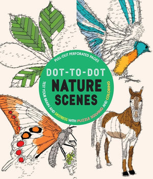 Dottodot Nature Scenes: Test Your Brain and Destress With Puzzle Solving and Coloring,Used