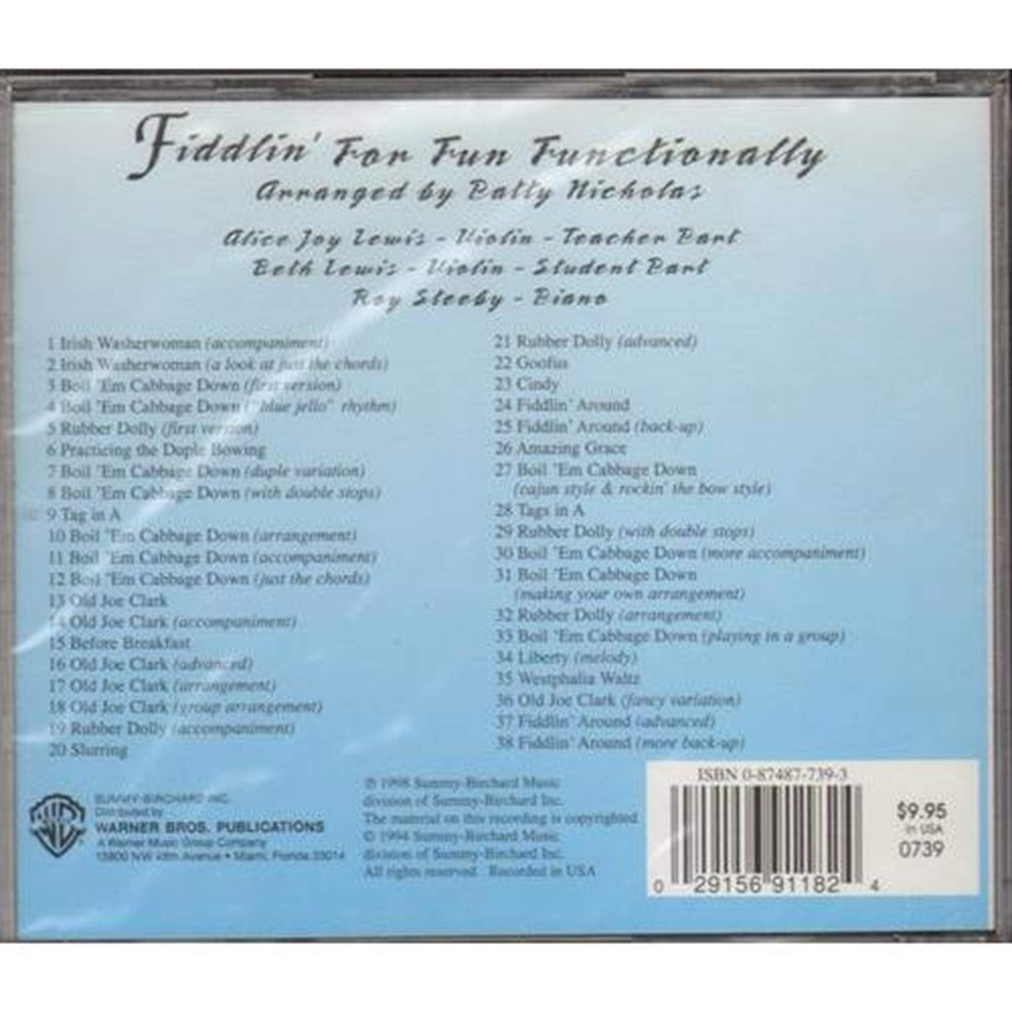 Fiddlin' for Fun Functionally (CD) (Fiddlin' for Fun Functionally Series),Used