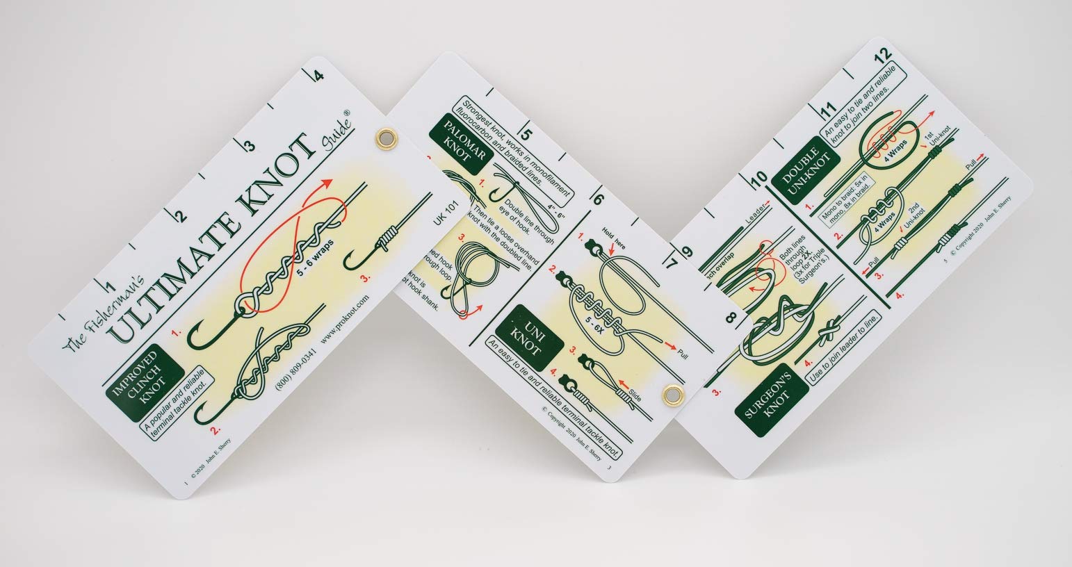 Fisherman'S Ultimate Knot Guide  Best Fishing Knots On A Waterproof Fold Out Ruler