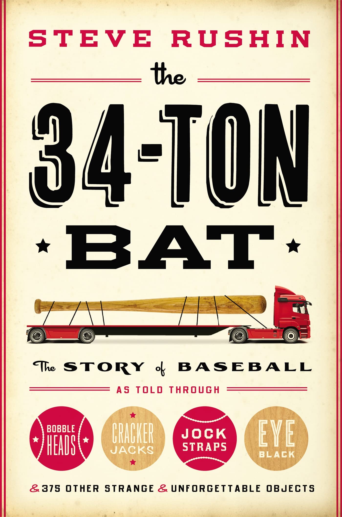 The 34Ton Bat: The Story of Baseball as Told Through Bobbleheads, Cracker Jacks, Jockstraps, Eye Black, and 375 Other Strange a,Used