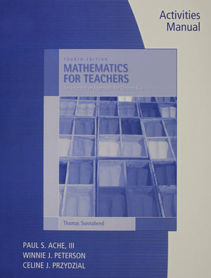 Activities Manual for Sonnabend's Mathematics for Elementary Teachers, 4th,Used