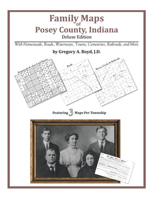 Family Maps of Posey County, Indiana,Used