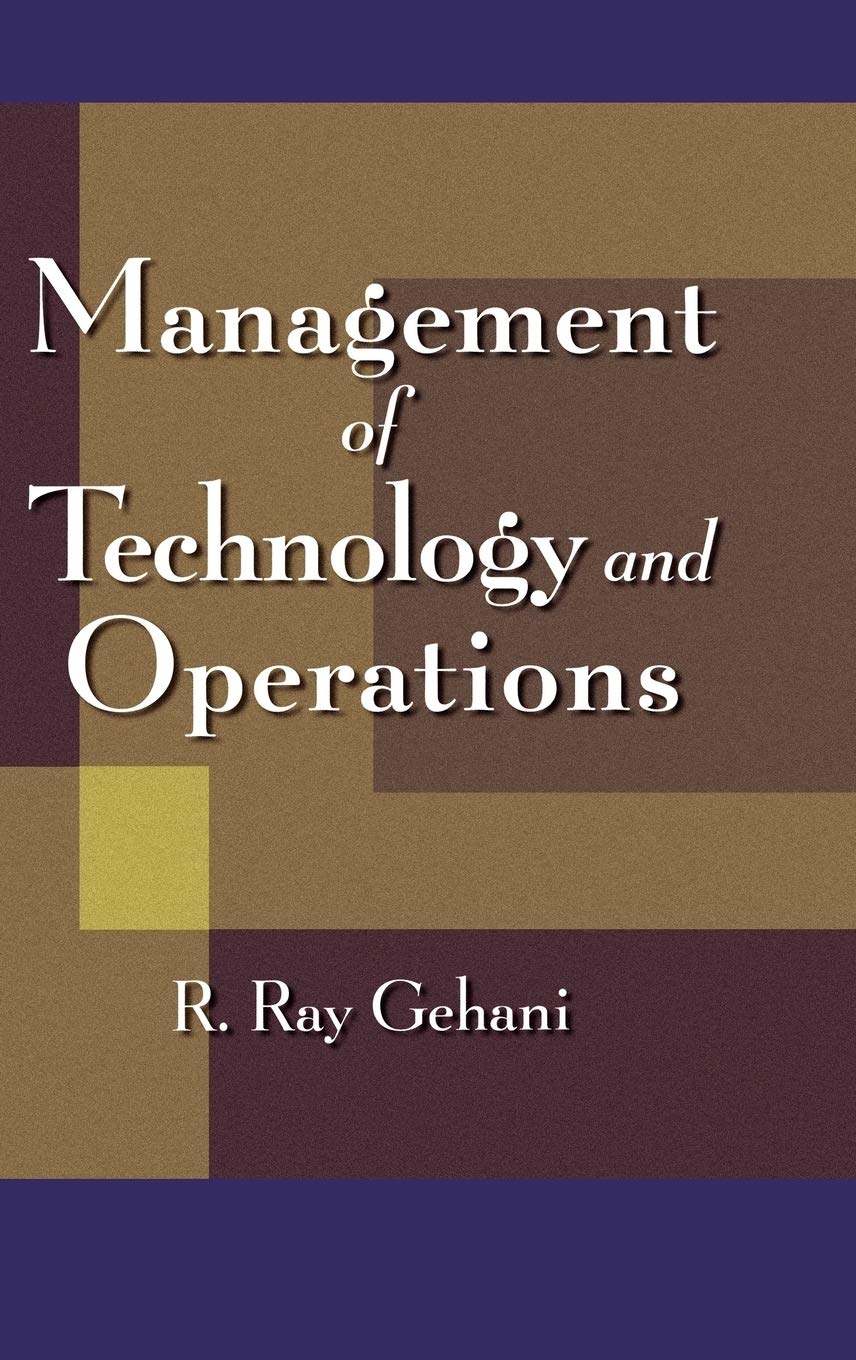 Management of Technology and Operations,Used