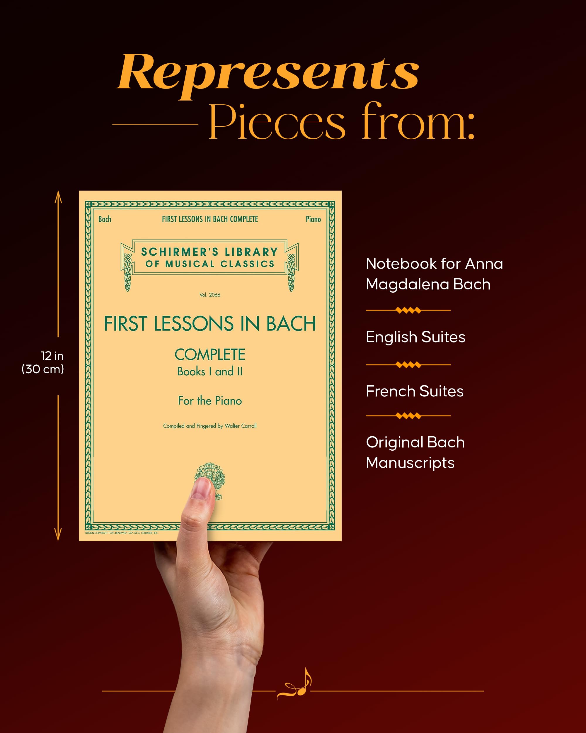 First Lessons in Bach  Complete Books I and II for the Piano (Schirmer's Library of Musical Classics, 2066),New