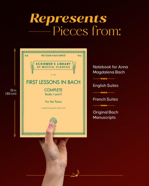 First Lessons in Bach  Complete Books I and II for the Piano (Schirmer's Library of Musical Classics, 2066),Used