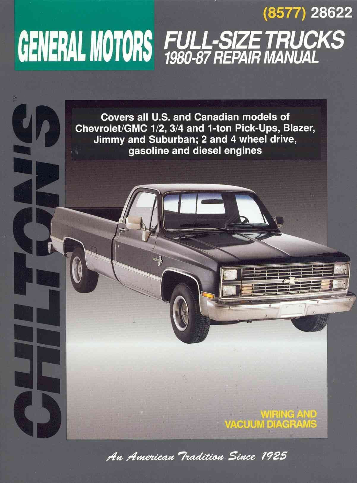 GM FullSize Trucks, 198087 (Chilton Total Car Care Series Manuals),Used