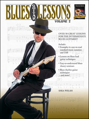 Blues Guitar Lessons, Vol 2: Over 50 Great Lessons for the Intermediate Blues Guitarist,New