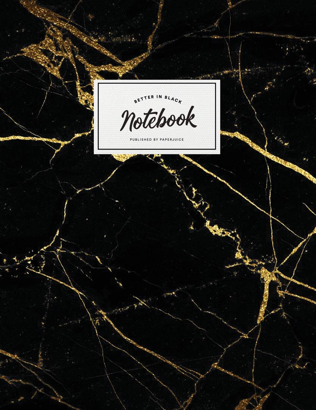 Notebook: Beautiful black marble white label  ? School supplies ? Personal diary ? Office notes  8.5 x 11  big notebook  150 pa,Used